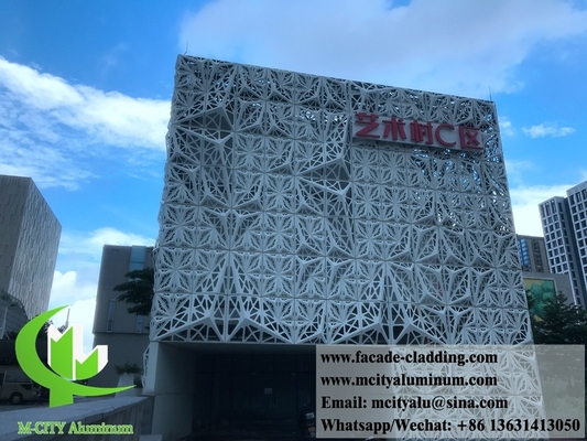 Panneau décoratif en aluminium creux de forme 3D revêtement solide feuille de métal en aluminium
