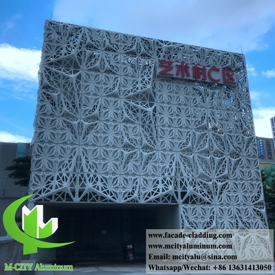 Écrans métalliques coupés au laser, revêtements en aluminium, façades métalliques fournisseurs