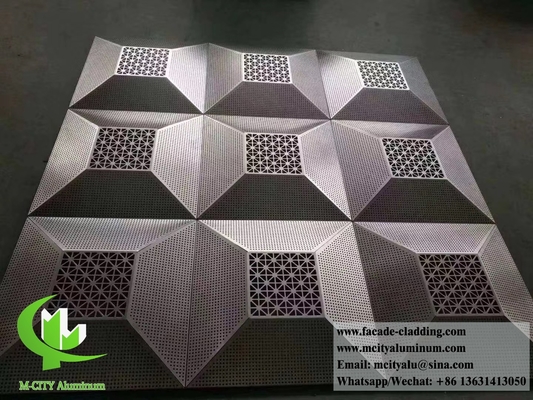 Écrans métalliques coupés au laser, revêtements en aluminium, façades métalliques fournisseurs