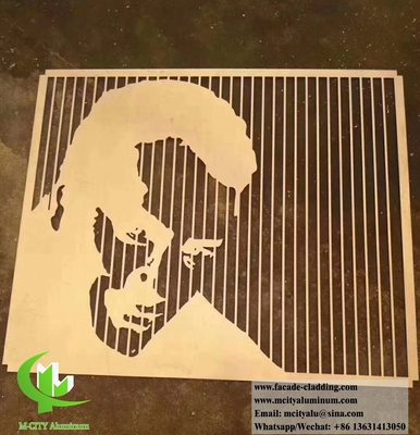 Perforation de feuille d'aluminium à écran métallique à découpe laser pour la décoration de bâtiments
