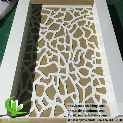Écran métallique décoratif Écran en aluminium pour clôture de jardin avec conception de découpe laser