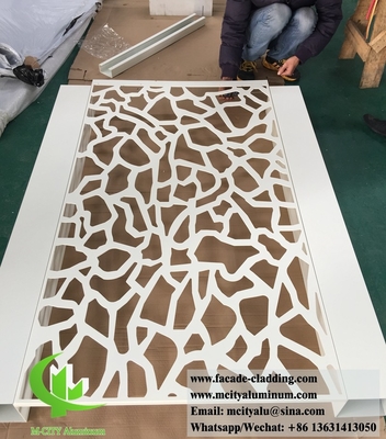 Panneau de revêtement en aluminium à écran décoratif pour façades de bâtiments clôture de jardin de villa