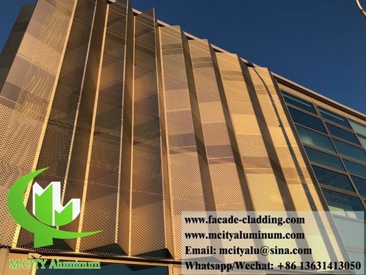 Façade en 3D, revêtement en feuille d'aluminium pour décoration extérieure
