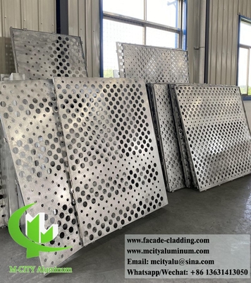 tôle d'aluminium perforée pour revêtement de façade de bâtiment, épaisseur 3 mm