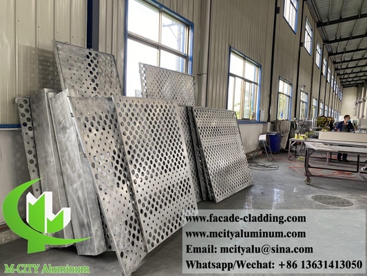 tôle d'aluminium perforée pour revêtement de façade de bâtiment, épaisseur 3 mm