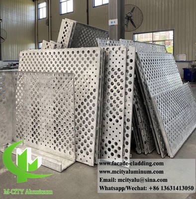 tôle d'aluminium perforée pour revêtement de façade de bâtiment, épaisseur 3 mm