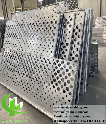 tôle d'aluminium perforée pour revêtement de façade de bâtiment, épaisseur 3 mm