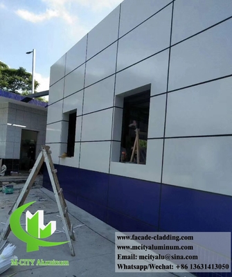 Parement massif revêtement de panneaux métalliques façades en aluminium couleur de tranche épaisseur 3 mm