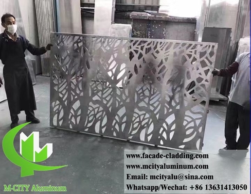 Panneau mural en aluminium sculpté à la CNC pour la décoration de façades de bâtiments