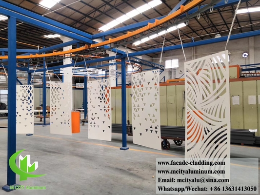 Panneau décoratif en aluminium pour façade de revêtement murale à écran métallique coupé au laser