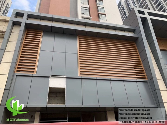 Parement massif revêtement de panneaux métalliques façades en aluminium couleur de tranche épaisseur 3 mm