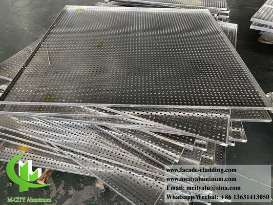 revêtements muraux en panneau massif d'aluminium anti-rouille extérieur ignifuges
