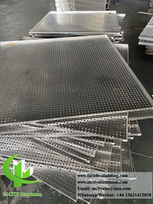 revêtements muraux en panneau massif d'aluminium anti-rouille extérieur ignifuges