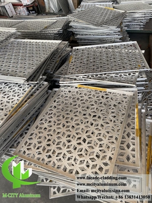 Panneau mural en aluminium sculpté à la CNC pour la décoration de façades de bâtiments