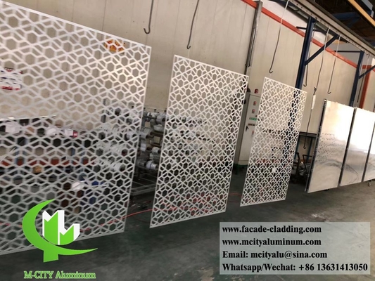Écrans décoratifs sculptés à la CNC, motifs creux, en aluminium, anti-rouille