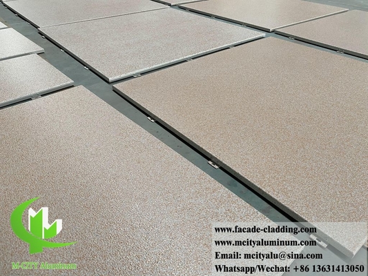 Plaque d'aluminium de couleur pierre solide revêtue de panneaux muraux pour façade durable pour l'extérieur