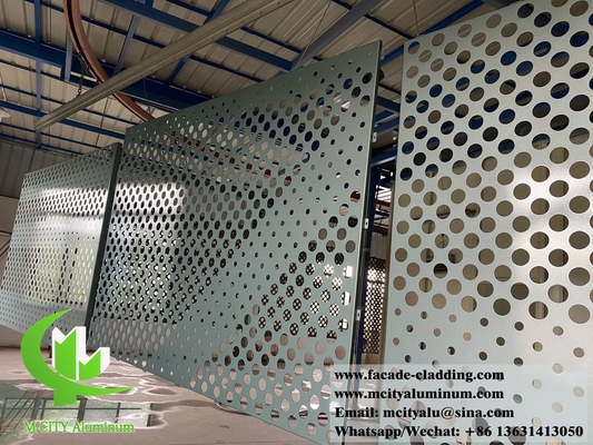 Panneau de revêtement murale solide en feuille décorative en aluminium sur mesure