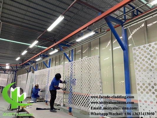 Panneau de revêtement murale solide en feuille décorative en aluminium sur mesure