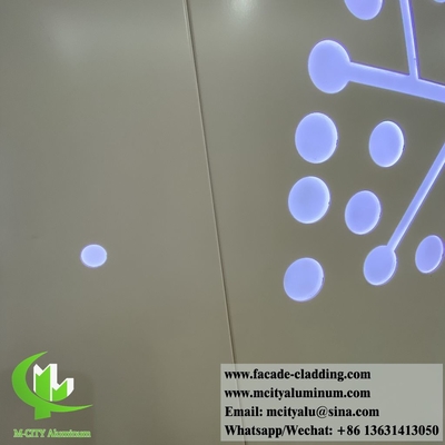 Panneau en aluminium massif de couleur blanche enduit en poudre d'une épaisseur de 2 mm pour la décoration des murs intérieurs