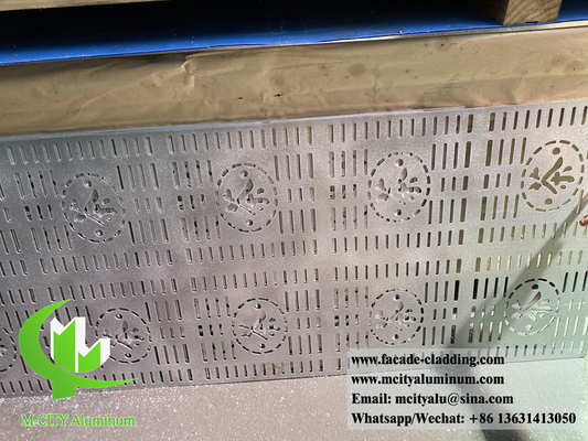 Écran métallique perforé en aluminium massif pour revêtement de mur de plafond