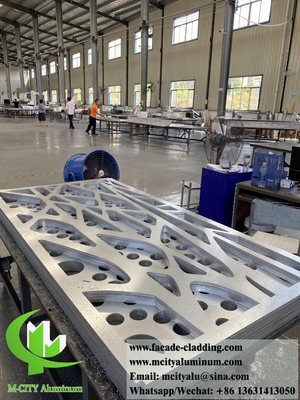 Écrans métalliques coupés au laser façades en aluminium pour revêtement mural clôture de jardin anti-rouille étanche