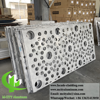 tôle décorative en aluminium à motifs creux pour revêtement de murs de bâtiments