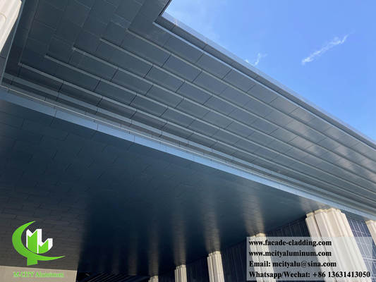 Plafond revêtu en aluminium pour murs solides décoration extérieure imperméable à l'eau anti rouille