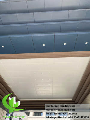 Plafond métallique revêtement en aluminium panneaux muraux solides système étanche à l'eau