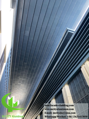 Plafond revêtu en aluminium pour murs solides décoration extérieure imperméable à l'eau anti rouille