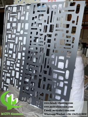 panneau à découpe laser panneau à écran métallique panneaux en aluminium pour la décoration de bâtiments 3 mm anti-rouille durable