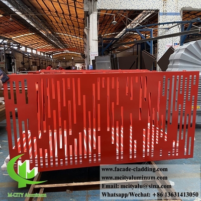 Panneau de coupe laser feuille d'aluminium écran métallique avec motifs décoratifs pour le mur de construction revêtement décoration clôture de jardin