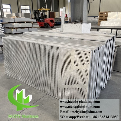 Panneaux muraux métalliques perforés Écran en aluminium pour clôture de jardin revêtement mural panneaux coupés au laser