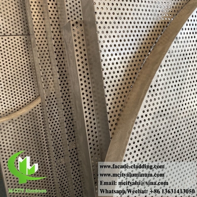 Décoration de plafond en feuille de métal perforée en aluminium