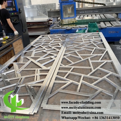 Panneau d'aluminium perforé métallique pour les murs de façade de bâtiments, revêtement intérieur, décoration extérieure