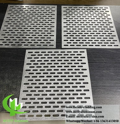 Panneau d'aluminium perforé métallique pour les murs de façade de bâtiments, revêtement intérieur, décoration extérieure