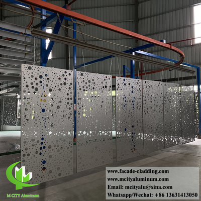 Panneau d'aluminium perforé métallique pour les murs de façade de bâtiments, revêtement intérieur, décoration extérieure