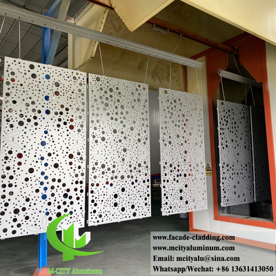 Panneau d'aluminium perforé métallique pour les murs de façade de bâtiments, revêtement intérieur, décoration extérieure