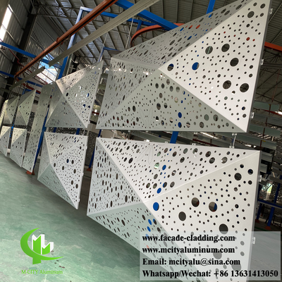 Système de façade métallique 3D en aluminium massif pour la décoration extérieure des murs du bâtiment