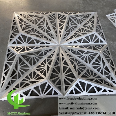 Motifs décoratifs en aluminium en tôle perforée pour revêtements muraux de bâtiments architecturaux