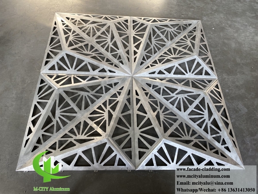 Motifs décoratifs en aluminium en tôle perforée pour revêtements muraux de bâtiments architecturaux