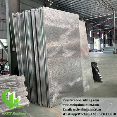 revêtement en aluminium massif avec des motifs de perforation tous les diamètres peuvent être perforés peinture PVDF