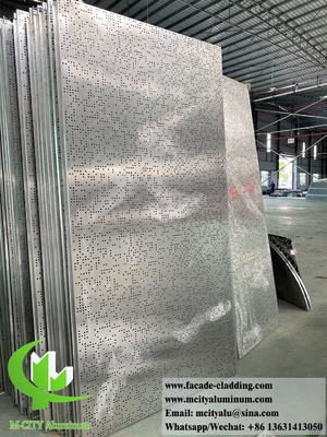 revêtement en aluminium massif avec des motifs de perforation tous les diamètres peuvent être perforés peinture PVDF