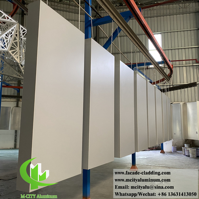 Conception 3D revêtement murale en aluminium massif couleur tranche 3mm soudage façade murale extérieure