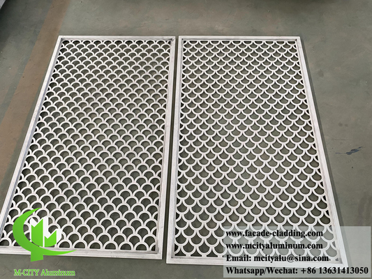 Écran métallique coupé au laser revêtement en aluminium durable 15 ans garantie couleur