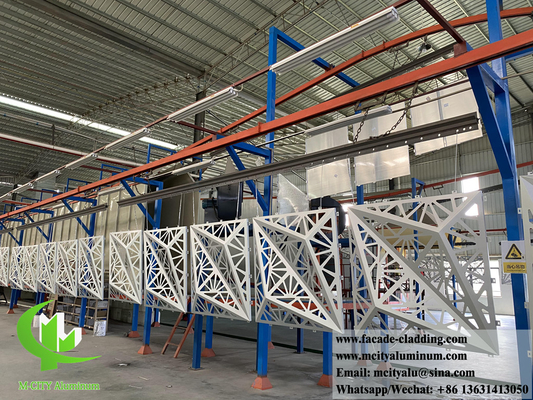 Panneau d'aluminium massif 3D revêtement métallique conception ignifuge anti-rouille PVDF couleur éclaboussure 3 mm d'épaisseur