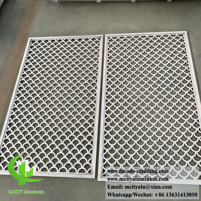 Panneaux d'aluminium à écran métallique coupé au laser pour la décoration des fenêtres et des revêtements muraux