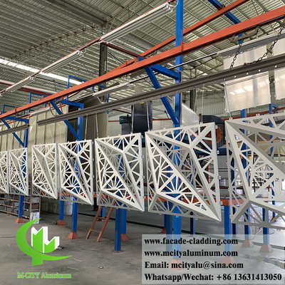 Panneau d'aluminium massif 3D revêtement métallique conception ignifuge anti-rouille PVDF couleur éclaboussure 3 mm d'épaisseur