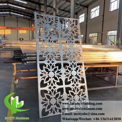 Écran métallique creux de 3 mm Panneaux en aluminium Matériau de décoration pour revêtement de façade de murs de bâtiment