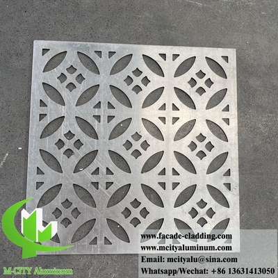 Panneaux décoratifs à motifs en feuille métallique d'aluminium de 3 mm destinés à la décoration de façades de bâtiments