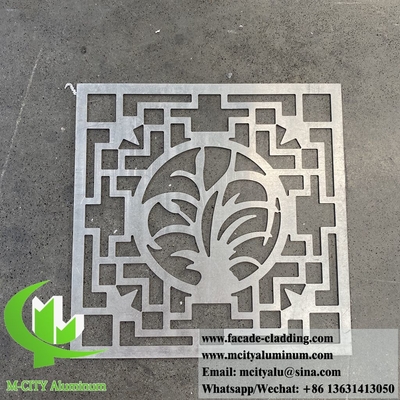 Panneaux décoratifs à motifs en feuille métallique en aluminium de 3 mm destinés à la décoration de façades extérieures de bâtiments